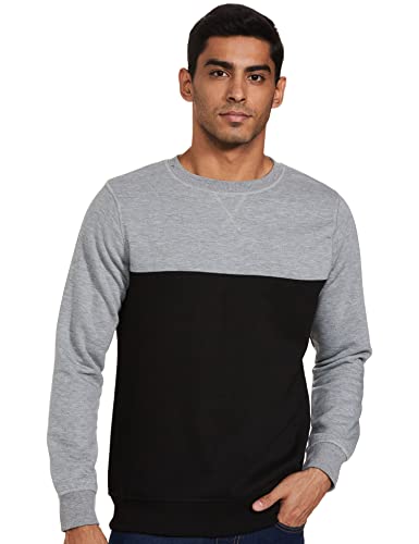 Image of Amazon Brand - Symbol Men Cotton Rich Light Weight Crew Neck Sweatshirt (Regular Fit)