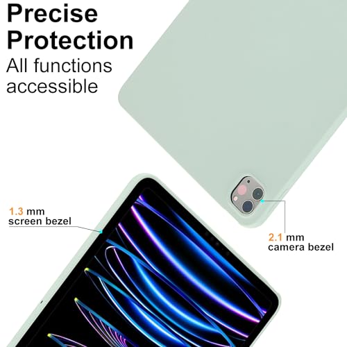 UUcovers for Apple iPad Pro 11 Inch Tablet Case (M5/M4) 2025/2024, Slim Lightweight Thin Flexible Soft TPU Back Shockproof Cover Anti-Scratch Protective Silicone Bumper Drop Protection Shell, Mint by UUcovers - Image 6