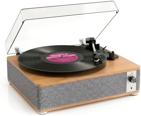 Tocadiscos Bluetooth Vinilo con Altavoces Integrados | Giradiscos...