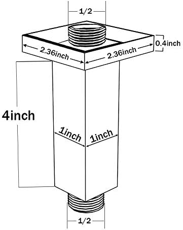 Brazo De Ducha En ángulo Con Brida, Ontado En La Pared De Acero