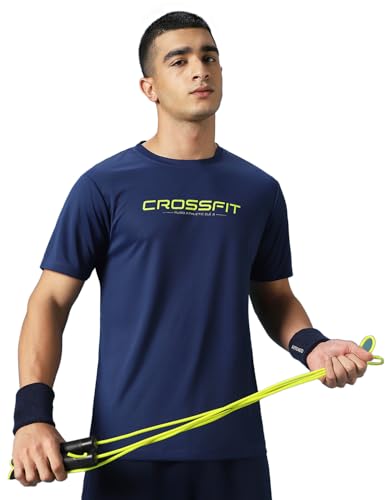 Pump'd Men's Regular Fit Quick Dry T-Shirt, Moody Blue, S