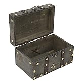 【CAJA DE TESORO ORGANIZADOR DE JOYAS Y APARIENCIA HERMOSA】 La caja de almacenamiento de madera tiene un procesamiento excelente, mano de obra fina adoptada y diseño de estilo chino, elegante y encantador.