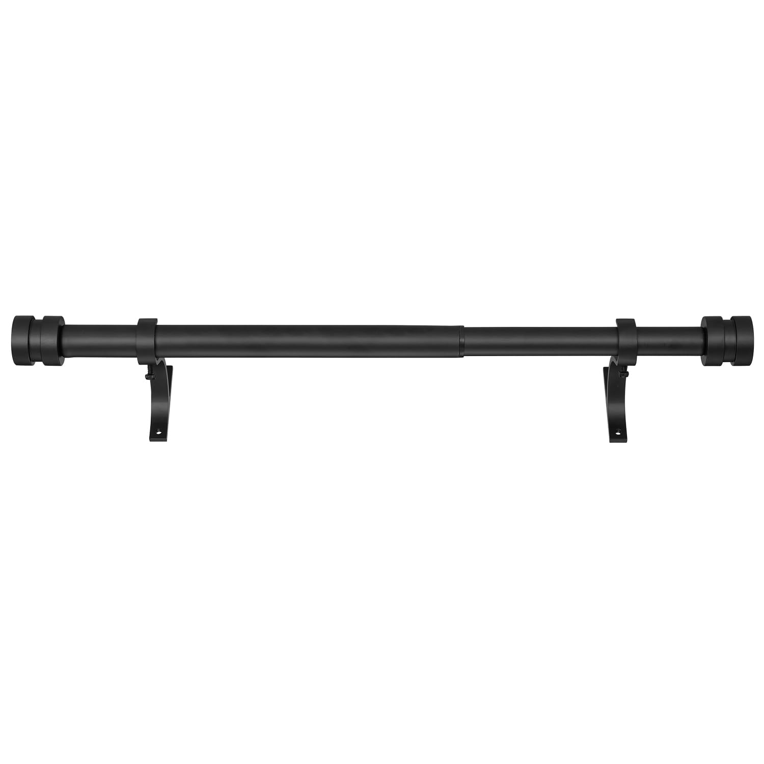 Matte Black Curtain Rods - Adjustable 12-20 Inch -3 Matte Black Curtain Rods - Adjustable 12-20 Inch -3