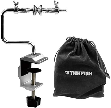 THKFISH Fishing Line Spooler Fishing Line Winder Spooler Fishing Accessories Adjustable Stable Portable Fishing Line Spooler with Clamp A-Long Style
