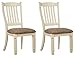 Signature Design by Ashley D647-01 Upholstered Dining Room Bench, Antique White