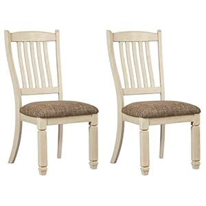 Signaturedesignbyashleybolanburg20upholstereddiningroomchairsetof2antiquewhite Urban Country Home Decor Signature design by ashley bolanburg 20 upholstered dining room chair set of 2 antique white urban country home decor
