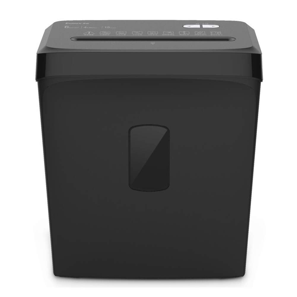 Niszczarka do dokumentów, elektryczna niszczarka dokumentów, papier i karty kredytowe, przenośna, 6 arkuszy/czas osobiste biuro gospodarstwa domowego, mała cicha
