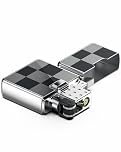 JOPOO Jet Flame Lighter Gas Butane Refillable Pocket Lighter (Sold Without Gas)