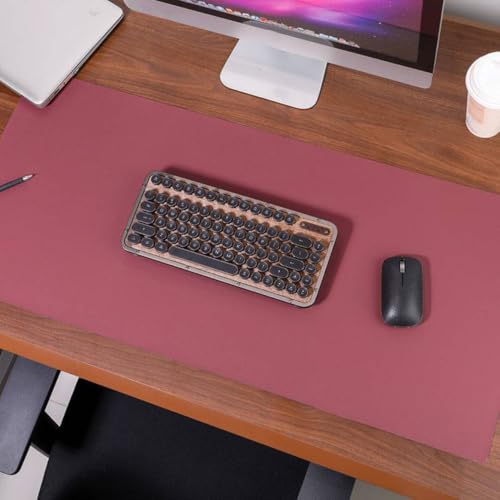 デスクマット PVCレザー パソコンマット オシャレ 大型 マウスパット ゲーム用パッド 自宅 拭ける 仕事 事務 多用途マット 多用途 マウス対応 超大判 自宅用 折り畳み オフィス用品 ラップトップマット PC机マット 女性 50x120cm プレゼント 清潔しやすい カラーの商品画像（Amazon）