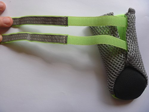 Lonsuneer Puppy Soft Sole Nonslip Mesh Boots, With 2 Reflective Straps, Breathable And Cool, Set Of 4, Bright Green Size Xxs #TOP5