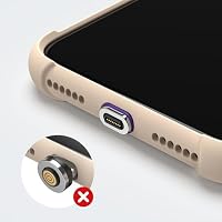 AUFU 16Pin Phone Magnet Stecker [3 Stück] Magnet Adapter 12W Magnetischerkopf Staubschutz Verbinder für 16Pin Ladekabel Magnetisch – Ansicht 4