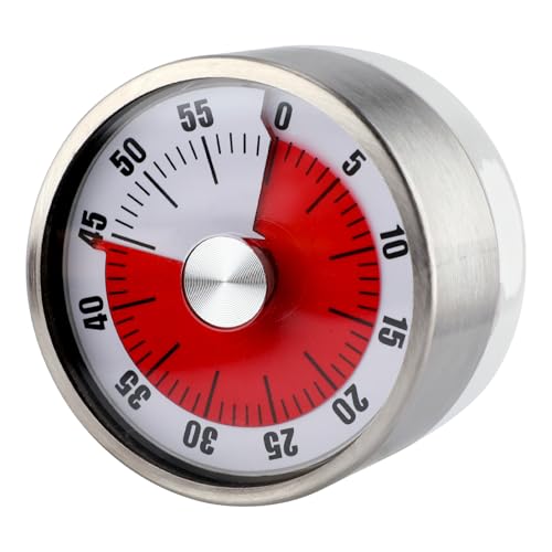 Mechanical Kitchen Timer for Cooking, Wind up Visual Time for Kids Timer Magnetic Stand Back Egg Manual Countdown Clock No Batteries Required for Home Kitchen Cooking Classroom Study Office Desk Use