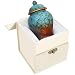 Keepsake Urns for Human Ashes Small Boxes, Mini Funeral Cremation Urns Adult - Fits a Small Amount of Cremated Remains - Display Burial at Home or Office Decor ( Sapphire Blue, Hand Ceramics