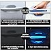 CllyCnny Car Door Handle Protector - 8Pack Universal Carbon Fiber Scratch Proof Guard - ReflectiveDoors Door Handle Bowl Sticker Universal for Most Car Handles