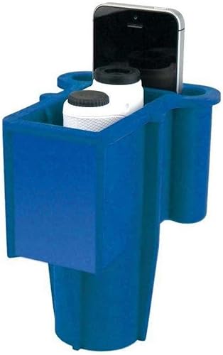 Range Gripper, The All-in-One Rangefinder/Smartphone Holder to Never Lose Valuables Again - Fits Any Golf Cart Cupholder for Easy Access - Secure & Protect Your Electronics Between Rounds, Royal Blue