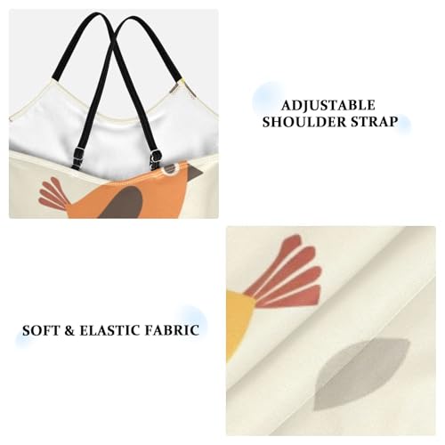 Bolaz Girls Swimsuits One-Piece Bathing Suits Multicolor Kids Sport Summer Beach Swimwear for 3-10 Years Old-Cute Cartoon Birds3