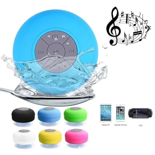 Caixa de Som Bluetooth Resistente A Agua Com Ventosa Para Banheiro e Área Externa Piscina Caixinha p