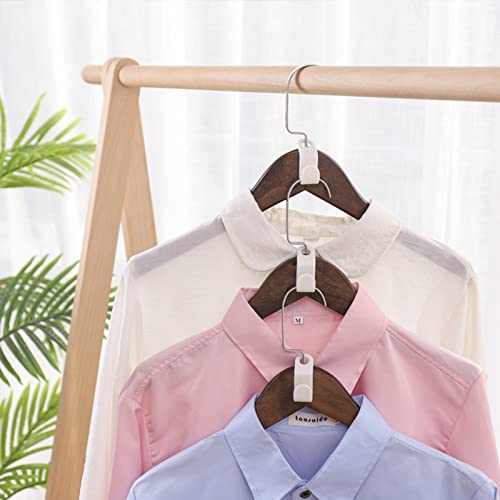 80Pcs Clothes Hanger Connector Hooks, Thicken, Load 30 Pounds, Used In Closet Space Savers And Organizer Closets(Pink, Blue, Green And White) #TOP5