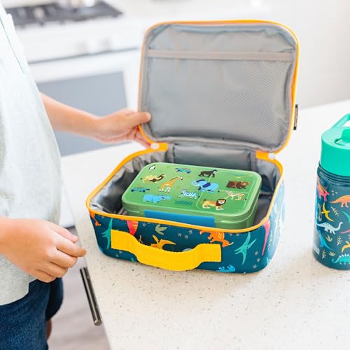 Image of Wildkin Reusable Food Container for Kids - Airtight, Leak Resistant, Dishwasher Safe - Wild Animals