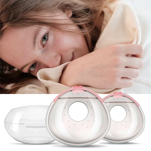 Image of Breast Shells Milk Collector, with a Storage Organizer Box for Breastfeeding Nursing Mum, Collect Leaking Breastmilk,Reusable Silicon Pads, Soft and Skin-Friendly, Easy to Wear,Protect Sore Nipples