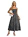 OFEEFAN Long Maxi Dress Spaghetti Strap Spring Sundresses for Women 2026 Fashion Summer Cruise Clothes Polka Dot S