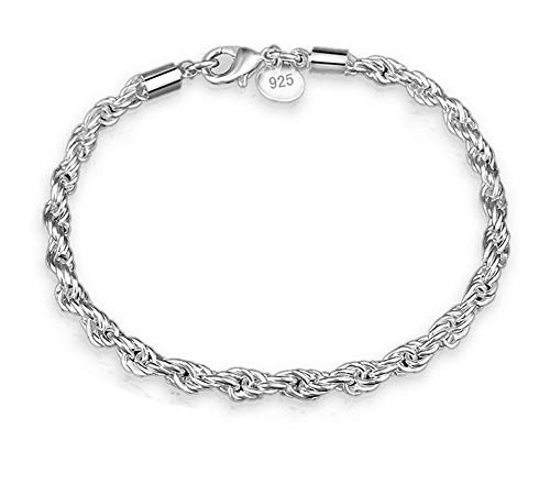 Hosaire 1x Armband Frauen Silber Smooth Binding Sling Armbänder Mädchen Ladies Jewelry Geschenke