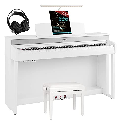 Steinmayer DP-361 WM piano numérique blanc mat Premium Set - Les Beatles, Paul McCartney, John Lennon, RIngo Starr, George Harrison Steinmayer DP-361 WM piano numérique blanc mat Premium Set