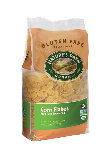 Nature's Path Organic Gluten Free Corn Flakes Fruit Juice Sweetened -- 26.4 oz