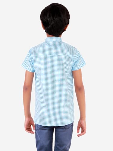 Image of superminis Boy's Cotton Regular Fit, Half Sleeves, Collared Neck, Printed Shirts for Casual Wear
