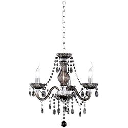 Lamparas Araña Negras Reality Luster - Lámpara colgante de 3 luces. Necesarias 3 bombillas E14 de máximo 40W excluidas. Cuerpo acrílico color negro.