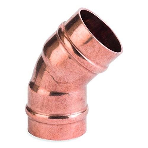 Flowflex C804SR.12 Solder Ring 45 Deg Elbow, 54 mm, Set of 5 Pieces