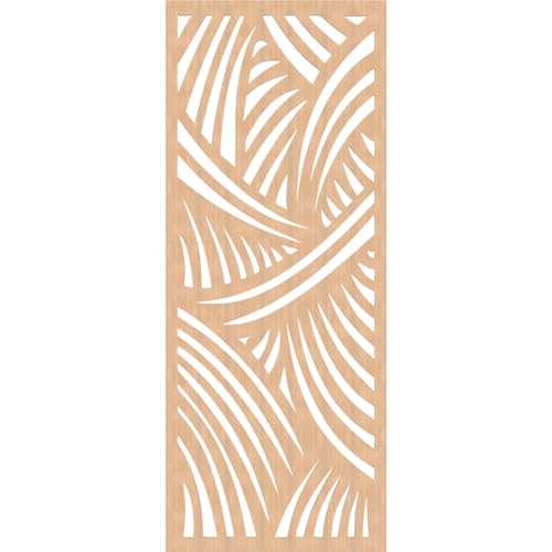 Image of 25 3 /8 inchW x 64 3 /8 inchH x 1 /4 inchT Chester Decorative Fretwork Wood Wall Panels, Hickory