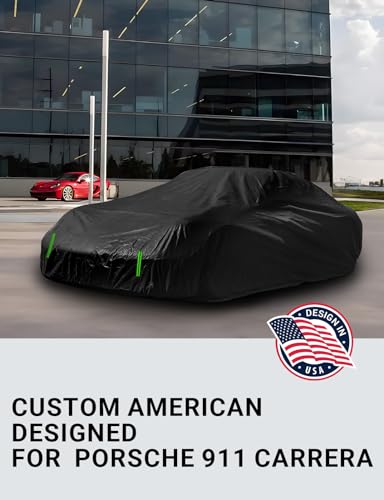 Image of Proadsy Custom Fit 1998-2026 Porsche 911 Car Cover Carrera Waterproof Sun | UV-Blocking Waterproof With Soft Lining Prevents Leaks & Scratches. Perfect For Sunny, Snowy Outdoor Parking, Garage Storage