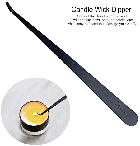 ABMRO 4 in 1 Stainless Steel Candle Cover Tools kit,Candle Wick Trimmer Cutter, Candle Wick Dipper,Candle Snuffer and Plate Holder