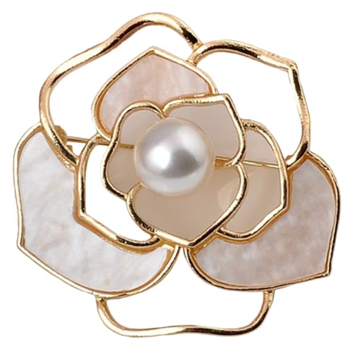 Broche Fleur Délicate Doré pour Vêtements et Écharpes Épingle à Châle Femme Accessoire Élégant pour Soirée et Fête Pouces Accessoire VêTements Chapeaux Et Manteaux Pour Cadeau Anniversaire Et FêTe
