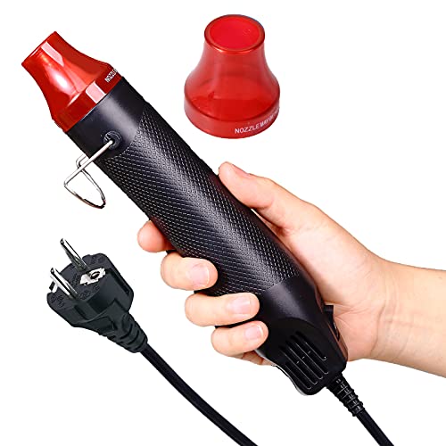 Heißluftpistole Schweißwerkzeug Schnellschmelzendes Epoxidharz DIY Multifunktionale Haushalt Tragbare Mini Reparatur Trockner Handwerk Klebstoff Dekorative Düse Gummi von TOPIND (Weiß) Cover