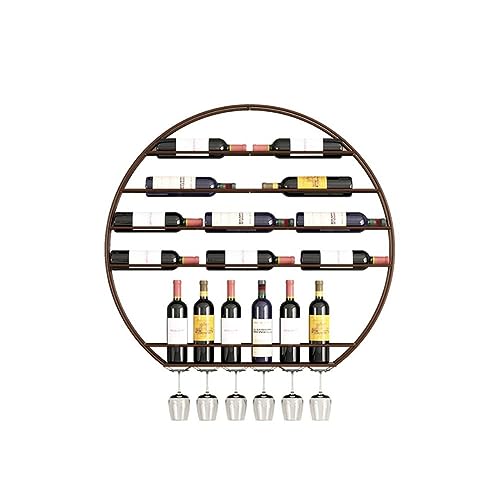 Casier à vin mural pour ranger vos bouteilles et suspendre vos verres à pied