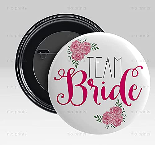 Image of Wedding Badges (props)|Batches for Wedding, Bachelor party, Reception party and Events| Pin Button Badges |Multicolour| Size 58mm