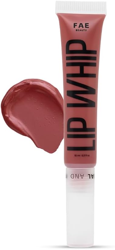 Fae Beauty Lip Whip 12Hr Comfortable Matte Liquid Lipstick (10ml) | Waterproof | Long Wear | Non Drying | Soft Mousse Smudgeproof Formula | Vegan | With Moisture Lock Technology | Enriched with Vitamin E and Cherry Coffee - Screw