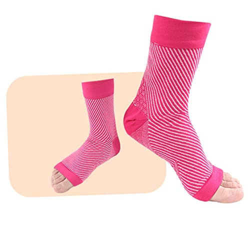 DOITOOL 2 Pares De Mangas De Cuidados Suporte Esportivo Rosado Aquiles Tamanho L/Xl Tamanho S/M Uso
