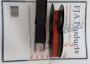 Royal Quiet Deluxe Twin Spool Combo Pack Typewriter Ribbon - 2 Pack