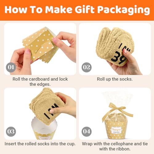 HAPPYPOP Fun 40th Birthday Gifts Women - 40 Year Old Socks, Novelty Gifts for Woman Born in 19854