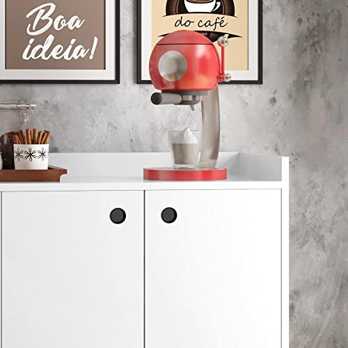 Aparador Sala de Jantar/Balcão Buffet 3 Portas Wood Premier (Branco)
