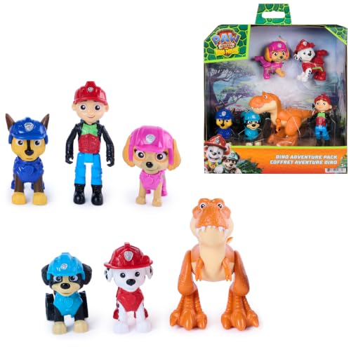 Paw Patrol Dino Movie set de aventuras con dinosaurios y 6 figuras de acción