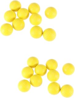 Toddmomy 20 pcs yellow golf balls indoor golf balls foam sports balls bulk golf balls foam golf balls PU sponge balls backyard balls soft exercise balls Outdoor Balls mini decorative ball