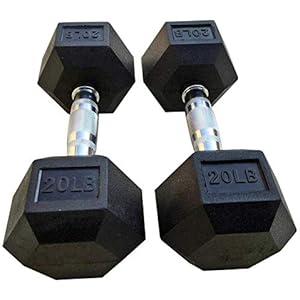 Premium Rubber Coated Weightlifting Dumbbell Hex | Great fit
