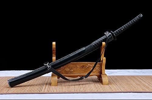 Miniatura 6 de Zhmyyxgs - Katanas para Kill Bill con tema de película, espadas japonesas 1045 de acero al carbono hechas a mano, afeitadora afilada de poliuretano