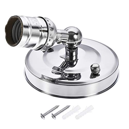 uxcell E26/E27 Bulb Holder Socket Ceiling Lamp Wall Mounted Light 105x20mm