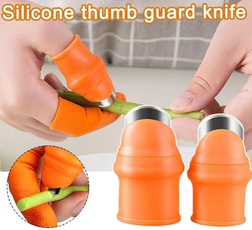 Cortador de pulgar de silicona para frutas y verduras miniatura 2