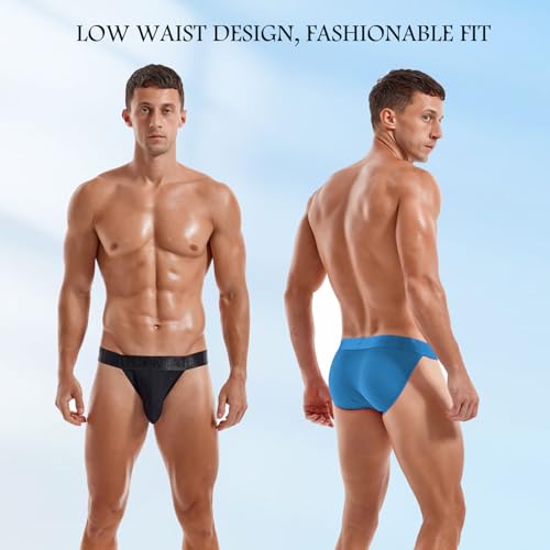 JOCKMAIL 2Pack/PCS Mens Briefs Underwear Breathable Mesh Low Waist Comfort Underwear Briefs Men Underpants2